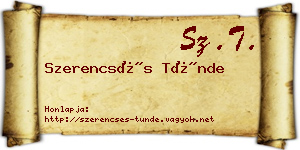 Szerencsés Tünde névjegykártya